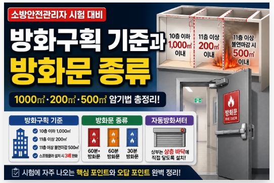 방화구획 기준-방화문종류-썸네일