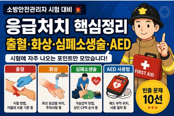 소방안전관리자-응급처치-출혈-AED사용법-썸네일